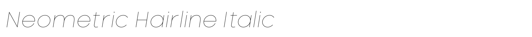 Neometric Hairline Italic image